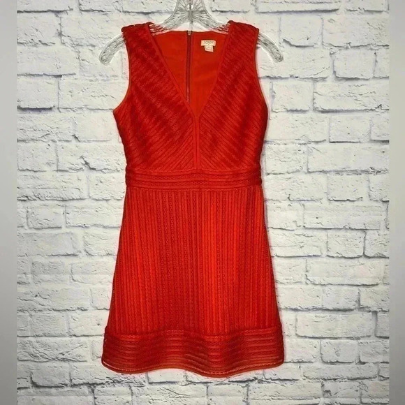 J.Crew Women’s Red Eyelet Dress - Picture 2 of 7